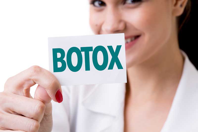 Girl Showing Botox Banner